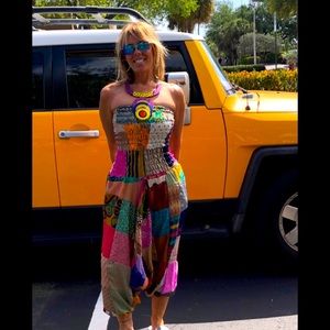 Silk patchwork jumpers